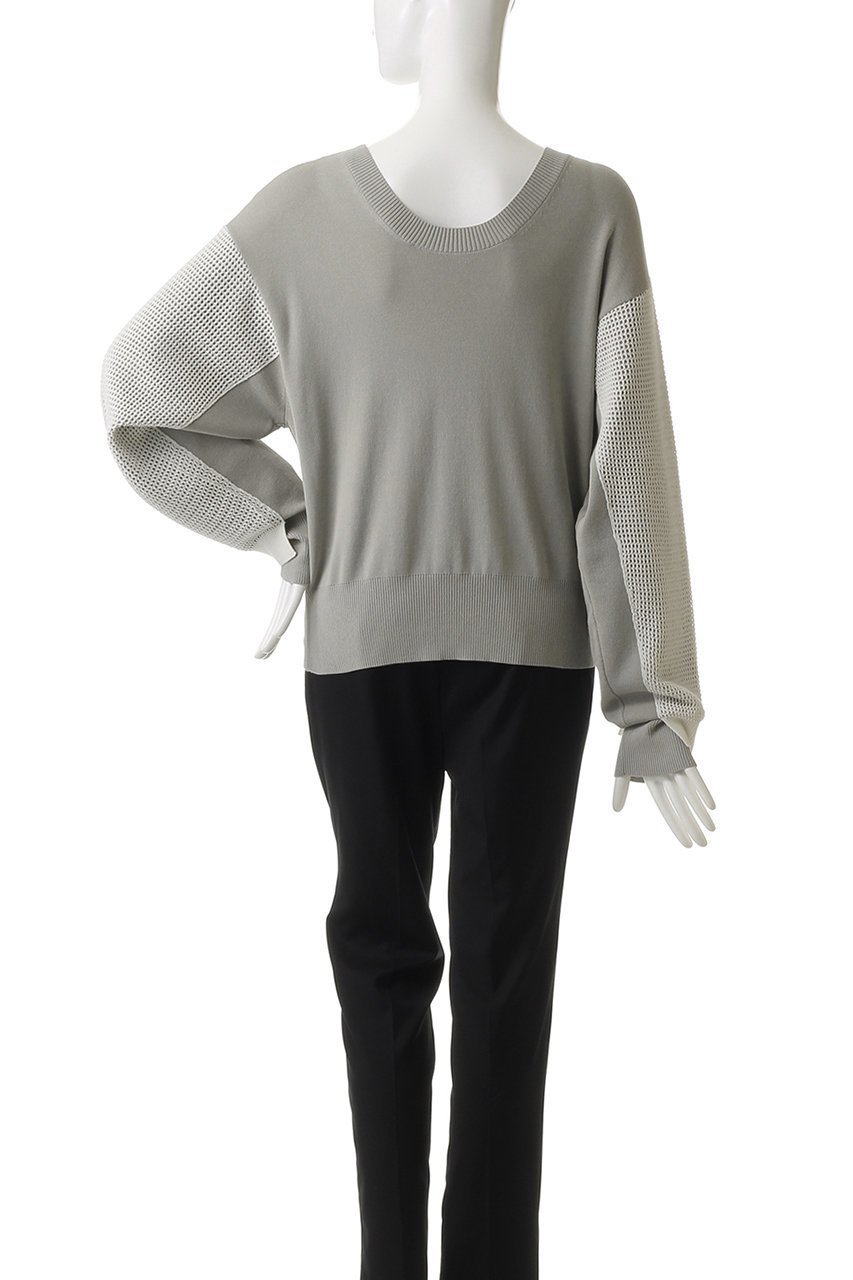 【エッセン ロートレアモン/ESSEN LAUTREAMONT】のハイショクメッシュ2WAYニット 人気、トレンドファッション・服の通販 founy(ファニー) 　ファッション　Fashion　レディースファッション　Fashion for Women　トップス・カットソー　Cut & Sew Tops　ニット　Knit Tops & Sweaters　カジュアルプルオーバー・ニットトップス　Pullovers & Knit Tops / Casual Pullovers　シンプル　Simple, Minimal　メッシュ　Mesh, Net Fabric　other-4|ID: prp329100004608509 ipo3291000000032941443