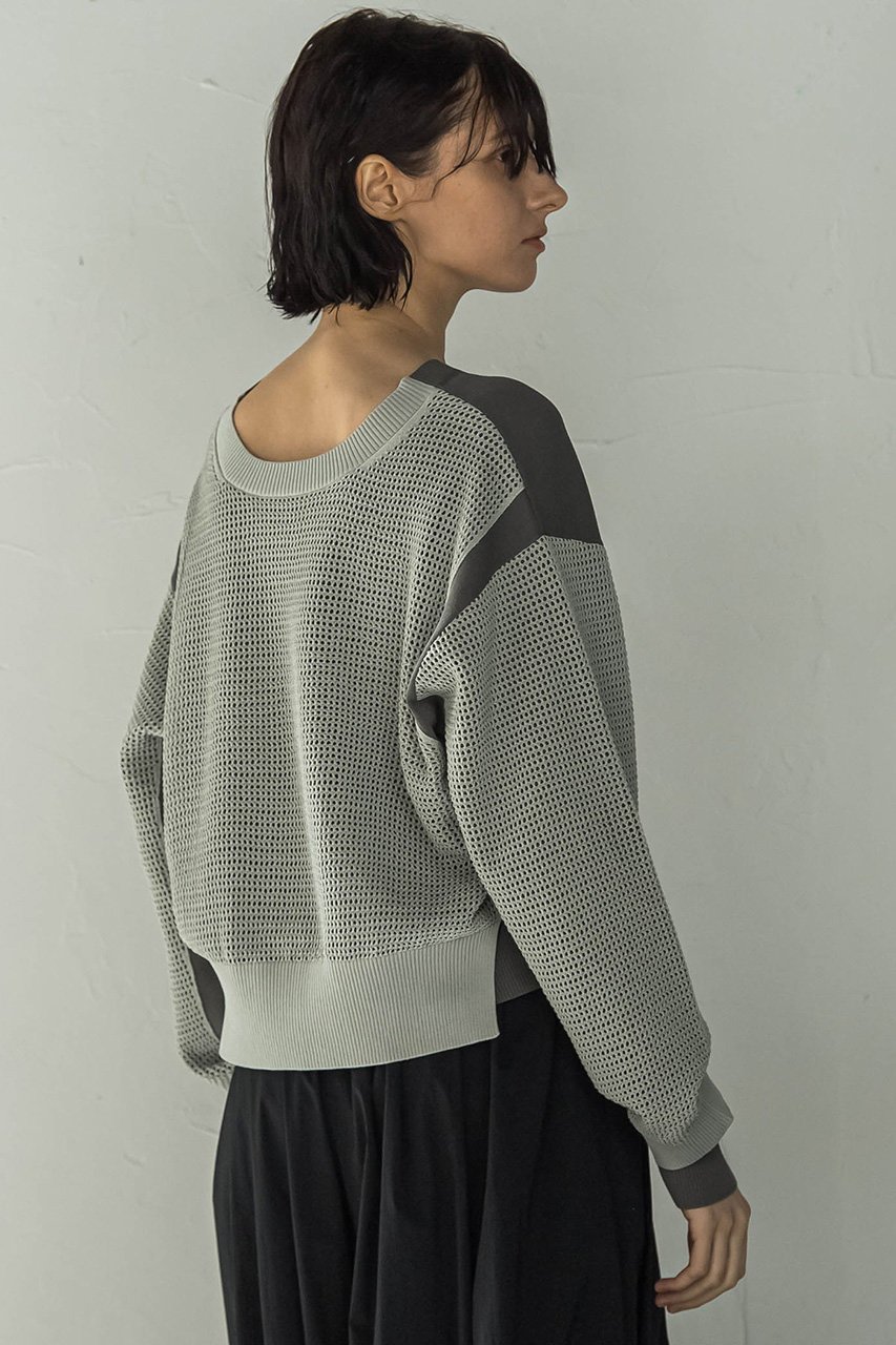 【エッセン ロートレアモン/ESSEN LAUTREAMONT】のハイショクメッシュ2WAYニット 人気、トレンドファッション・服の通販 founy(ファニー) 　ファッション　Fashion　レディースファッション　Fashion for Women　トップス・カットソー　Cut & Sew Tops　ニット　Knit Tops & Sweaters　カジュアルプルオーバー・ニットトップス　Pullovers & Knit Tops / Casual Pullovers　シンプル　Simple, Minimal　メッシュ　Mesh, Net Fabric　other-7|ID: prp329100004608509 ipo3291000000032941467