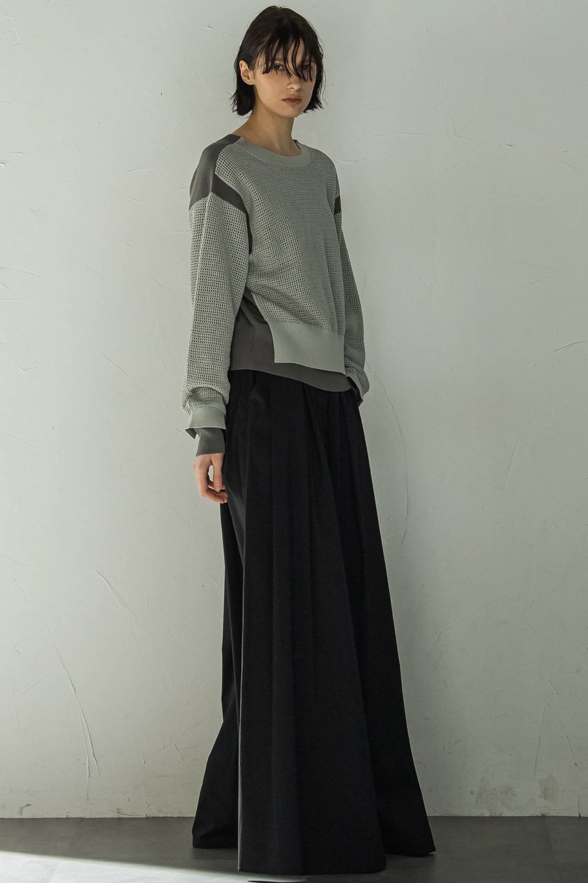 【エッセン ロートレアモン/ESSEN LAUTREAMONT】のハイショクメッシュ2WAYニット 人気、トレンドファッション・服の通販 founy(ファニー) 　ファッション　Fashion　レディースファッション　Fashion for Women　トップス・カットソー　Cut & Sew Tops　ニット　Knit Tops & Sweaters　カジュアルプルオーバー・ニットトップス　Pullovers & Knit Tops / Casual Pullovers　シンプル　Simple, Minimal　メッシュ　Mesh, Net Fabric　other-8|ID: prp329100004608509 ipo3291000000032941477