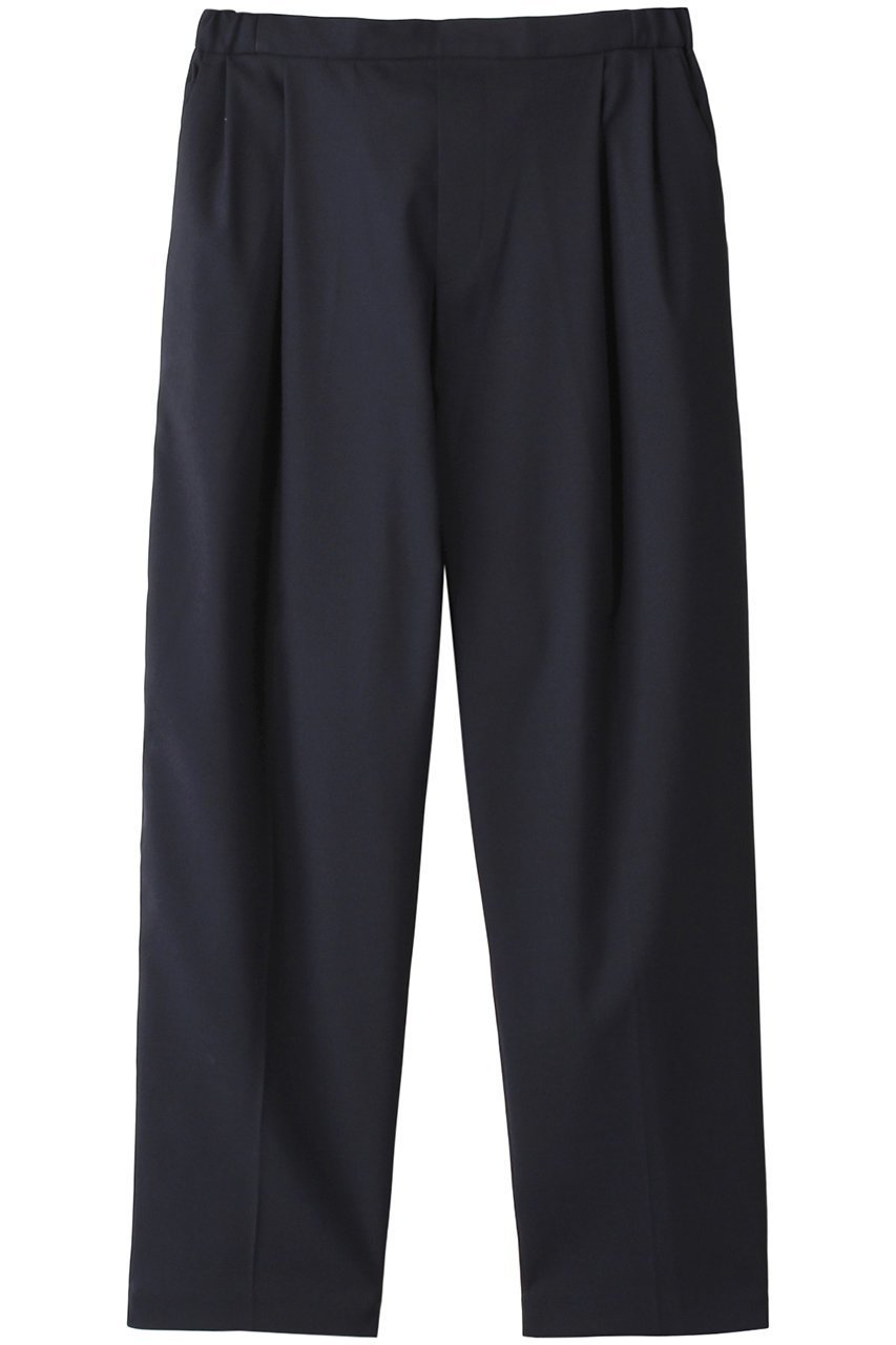 【ミディウミソリッド/MIDIUMISOLID】のcropped tapered PT パンツ インテリア・キッズ・メンズ・レディースファッション・服の通販 founy(ファニー) 　ファッション　Fashion　レディースファッション　Fashion for Women　パンツ　Pants & Trousers　シンプル　Simple, Minimal　ストレッチ　Stretch, Stretchy Fabric　センター　Center, Center Line　navy|ID: prp329100004608513 ipo3291000000032941496