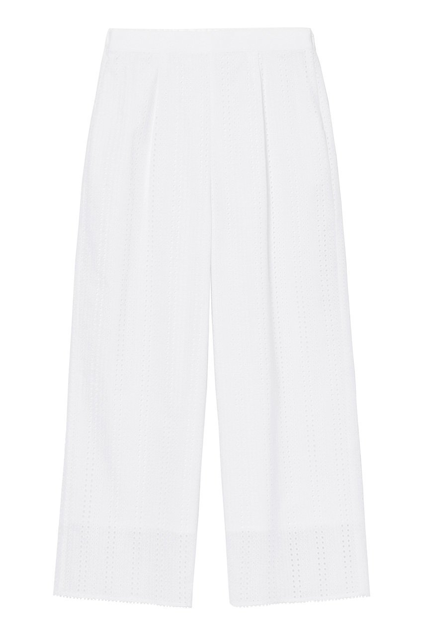 【アナイ/ANAYI】のレース刺繍タックパンツ インテリア・キッズ・メンズ・レディースファッション・服の通販 founy(ファニー) 　ファッション　Fashion　レディースファッション　Fashion for Women　パンツ　Pants & Trousers　おすすめ　Recommended / Our Picks　グラデーション　Gradient, Ombre　ジャケット　Jacket, Outerwear　ストライプ　Stripe, Striped Pattern　セットアップ　Set-Up, Coordinated Outfit　ドット　Polka Dot, Dot Pattern　フラワー　Flower, Floral　モダン　Modern, Contemporary　リラックス　Relax, Relaxed Fit　レース　Lace, Lace Fabric　ワイド　Wide, Wide Fit　ワーク　Workwear, Utility Style　再入荷　Restock / Back in Stock　ホワイト|ID: prp329100004608516 ipo3291000000035054640