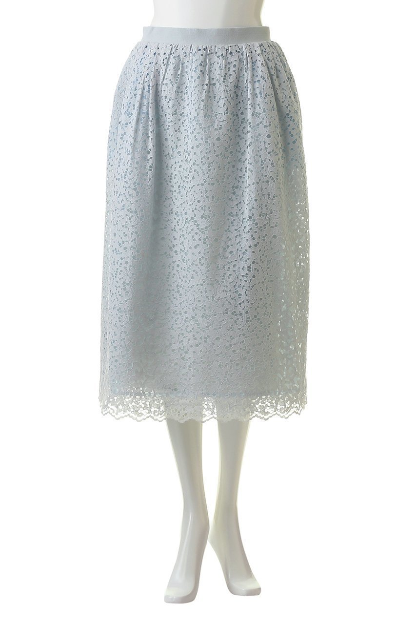【マリリンムーン/MARILYN MOON】のAラインタックレーススカート 人気、トレンドファッション・服の通販 founy(ファニー) 　ファッション　Fashion　レディースファッション　Fashion for Women　スカート　Skirts　ロングスカート　Long Skirts / Maxi & Midi Skirts　おすすめ　Recommended / Our Picks　シアー　Sheer, See-Through　ジャケット　Jacket, Outerwear　セットアップ　Set-Up, Coordinated Outfit　チュール　Tulip, Tulip Motif　レース　Lace, Lace Fabric　ロング　Long, Long-Length　夏　Summer　春　Spring　S/S・春夏　SS, Spring/Summer, Warm Season　other-2|ID: prp329100004608518 ipo3291000000032941613