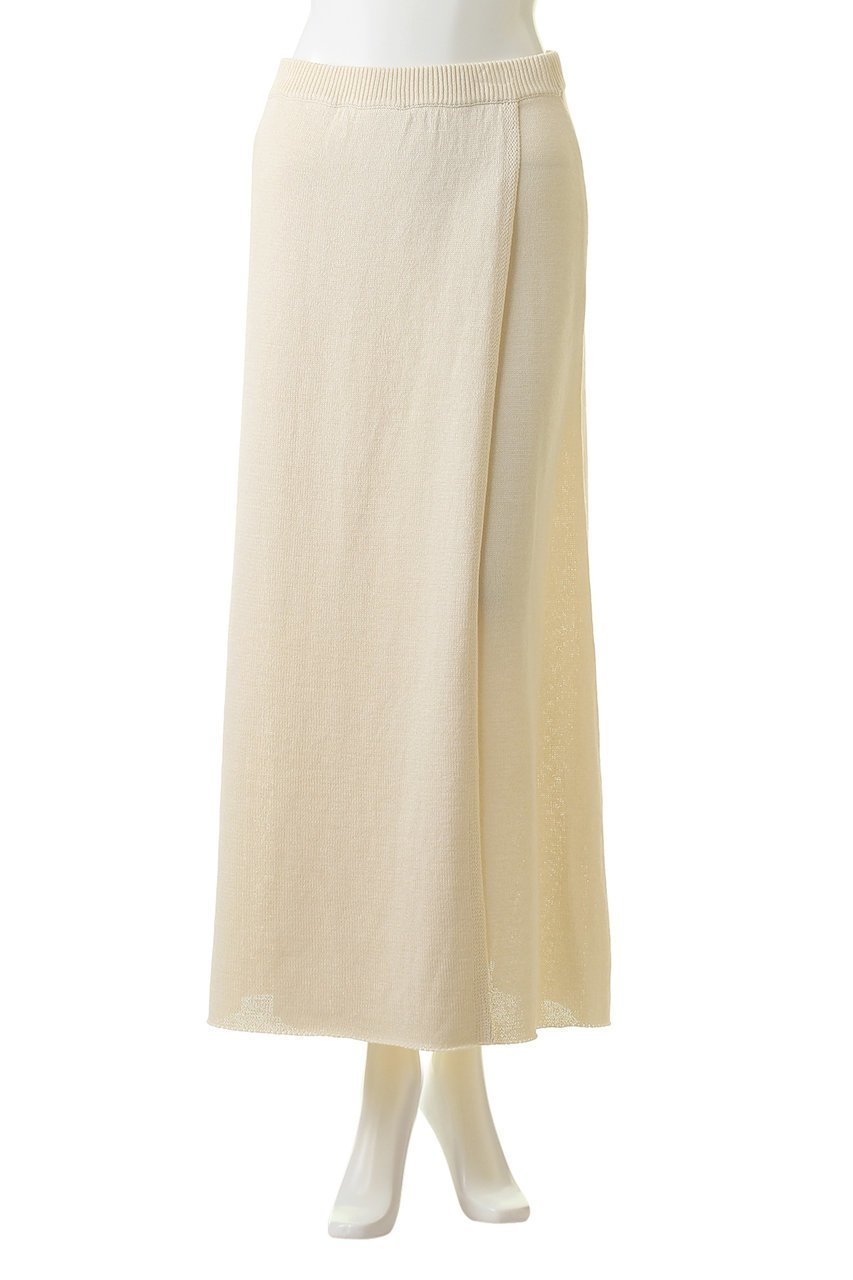 【マリリンムーン/MARILYN MOON】の【WALANCE】ペーパーニットラップスカート 人気、トレンドファッション・服の通販 founy(ファニー) 　ファッション　Fashion　レディースファッション　Fashion for Women　スカート　Skirts　ロングスカート　Long Skirts / Maxi & Midi Skirts　おすすめ　Recommended / Our Picks　ペチコート　Petticoat, Underskirt　ミックス　Mix, Mixed Style　ロング　Long, Long-Length　夏　Summer　春　Spring　S/S・春夏　SS, Spring/Summer, Warm Season　other-2|ID: prp329100004608527 ipo3291000000034958436