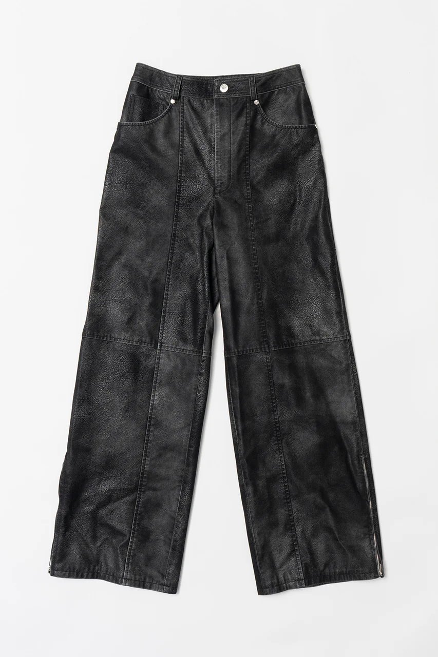 【プランク プロジェクト/PRANK PROJECT】のイタリアンヴィーガンレザーウォッシュパンツ / Italian Vegan Leather 人気、トレンドファッション・服の通販 founy(ファニー) 　ファッション　Fashion　レディースファッション　Fashion for Women　パンツ　Pants & Trousers　ビンテージ　Vintage, Retro Style　ピーチ　Peach, Soft Touch　リアル　Real, Realistic　ルーズ　Loose, Oversized　 other-1|ID: prp329100004608528 ipo3291000000032941875