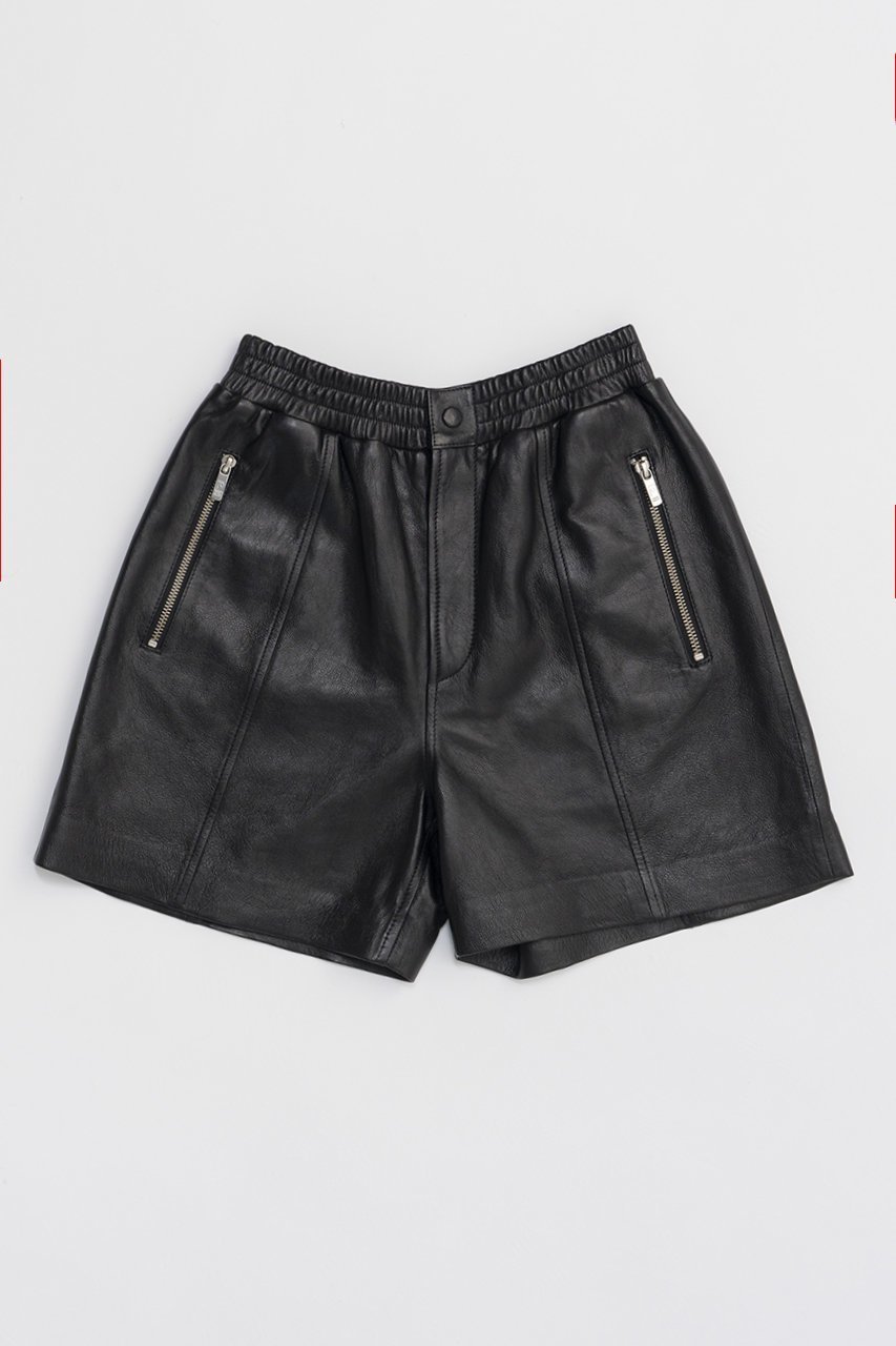 【プランク プロジェクト/PRANK PROJECT】のレザーショーツ / Leather Shorts インテリア・キッズ・メンズ・レディースファッション・服の通販 founy(ファニー) 　ファッション　Fashion　レディースファッション　Fashion for Women　パンツ　Pants & Trousers　ショートパンツ・ハーフパンツ　High-Waisted & Relaxed Shorts　ショーツ　Shorts, Short Pants　ショート　Short, Short Length　ソックス　Socks, Hosiery　タイツ　Tights, Legwear　BLK(ブラック)|ID: prp329100004608534 ipo3291000000032942151