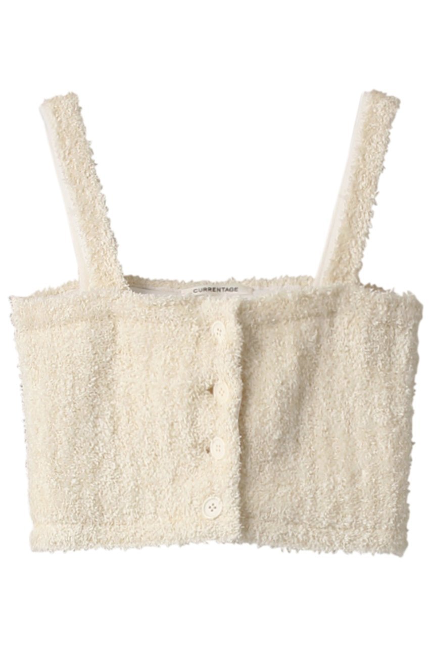 【マルティニーク/martinique】の【CURRENTAGE】ショートトップス インテリア・キッズ・メンズ・レディースファッション・服の通販 founy(ファニー) 　ファッション　Fashion　レディースファッション　Fashion for Women　トップス・カットソー　Cut & Sew Tops　ニット　Knit Tops & Sweaters　カジュアルプルオーバー・ニットトップス　Pullovers & Knit Tops / Casual Pullovers　アンサンブル　Ensemble Set　インナー　Innerwear　ヴィンテージ　Vintage Style　カーディガン　Cardigan, Knitwear　クラシック　Classic, Timeless Style　フリンジ　Fringe, Tassel　モダン　Modern, Contemporary　ホワイト|ID: prp329100004608546 ipo3291000000035042291