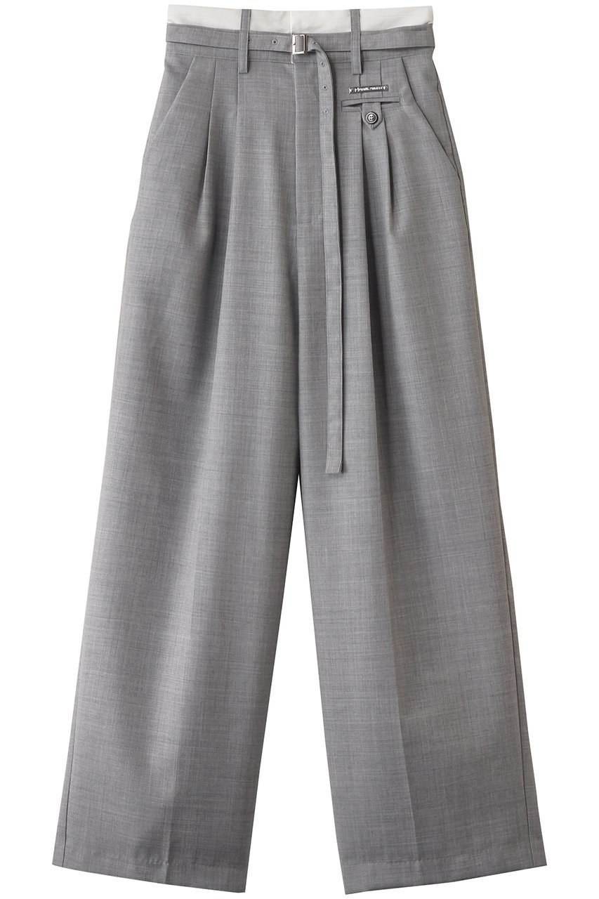 【プランク プロジェクト/PRANK PROJECT】のウーステッドベルトタックパンツ/Worsted Belted Tuck Pants 人気、トレンドファッション・服の通販 founy(ファニー) 　ファッション　Fashion　レディースファッション　Fashion for Women　パンツ　Pants & Trousers　ベルト&ウエストマーク　Belts & Waist Accessories　おすすめ　Recommended / Our Picks　コンパクト　Compact, Small Size　バランス　Balance, Style Balance　マニッシュ　Mannish, Boyish　 other-1|ID: prp329100004608559 ipo3291000000032943011