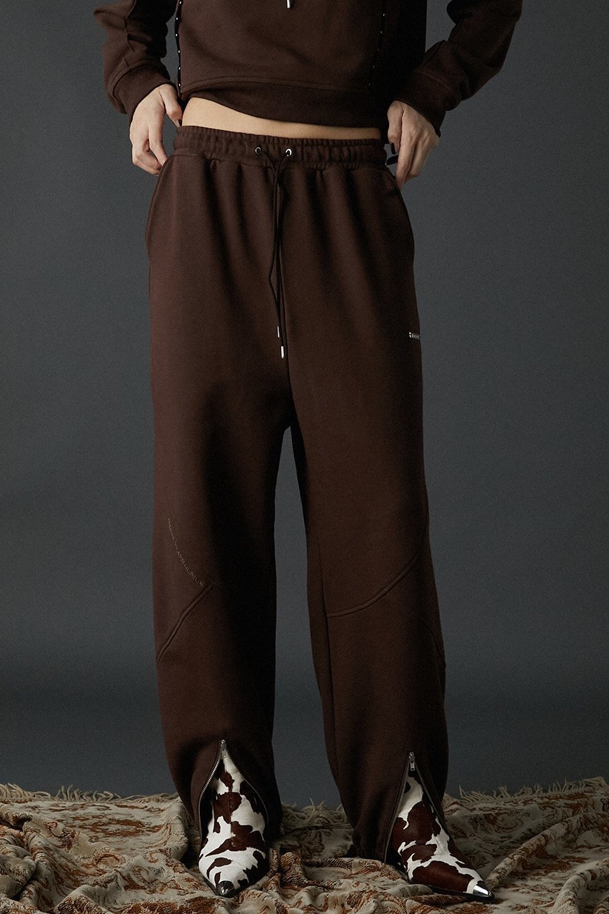 【プランク プロジェクト/PRANK PROJECT】のラウンドカットスウェットパンツ / Round Cut Sweatpants 人気、トレンドファッション・服の通販 founy(ファニー) 　ファッション　Fashion　レディースファッション　Fashion for Women　パンツ　Pants & Trousers　おすすめ　Recommended / Our Picks　カッティング　Cutting Detail　ジップ　Zip, Zipper　スリット　Slit, Slit Detail　パーカー　Hoodie, Parka　ラウンド　Round, Round Neck　other-8|ID: prp329100004608564 ipo3291000000032943136
