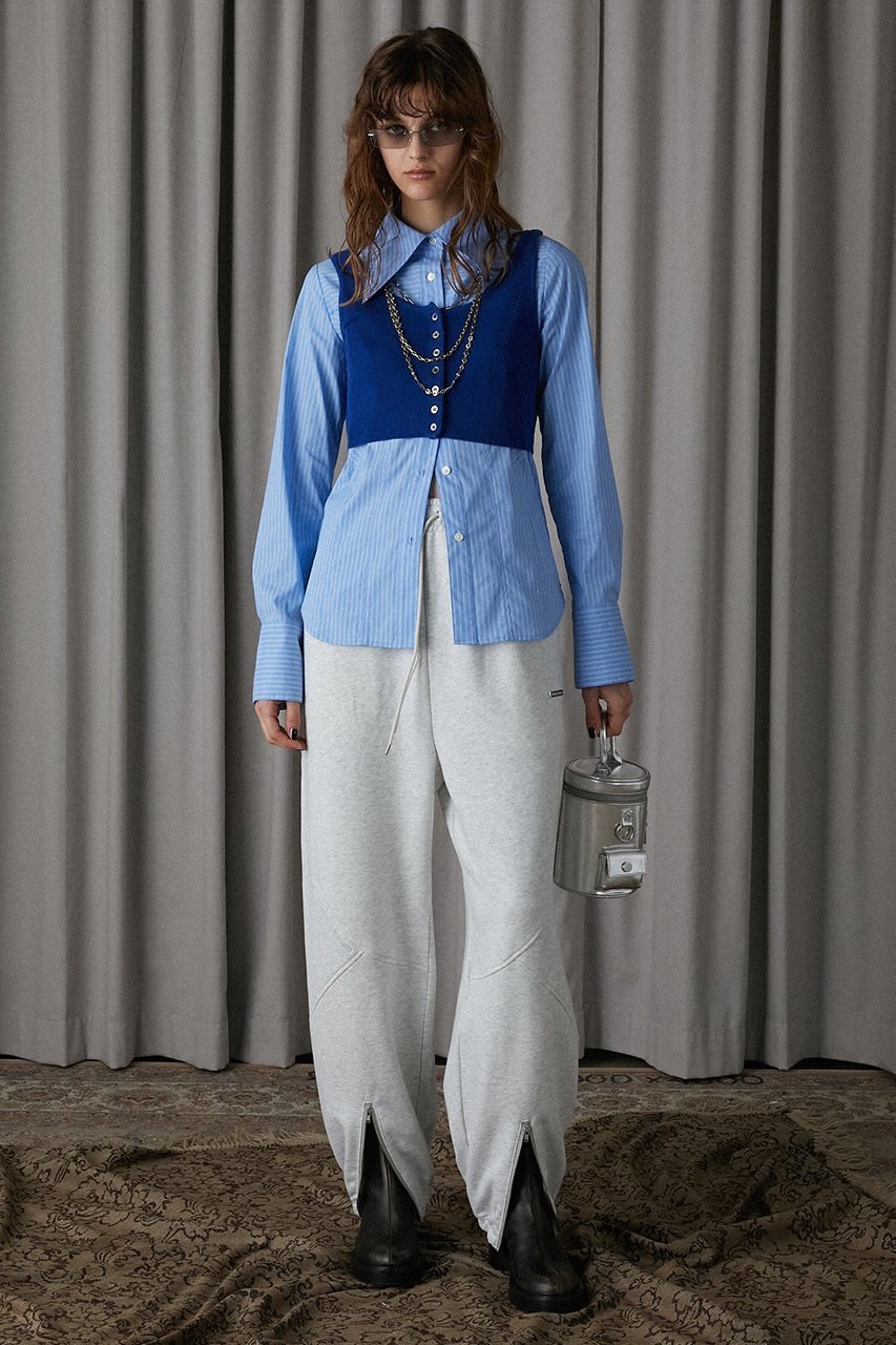 【プランク プロジェクト/PRANK PROJECT】のラウンドカットスウェットパンツ / Round Cut Sweatpants 人気、トレンドファッション・服の通販 founy(ファニー) ファッション Fashion レディースファッション Fashion for Women パンツ Pants & Trousers おすすめ Recommended / Our Picks カッティング Cutting Detail ジップ Zip, Zipper スリット Slit, Slit Detail パーカー Hoodie, Parka ラウンド Round, Round Neck other-7|ID: prp329100004608564 ipo3291000000034423119