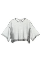 【マルティニーク/martinique】の【l heritage martinique】ポリエステルシアーショートTee シルバー|ID: prp329100004608568 ipo3291000000032943375
