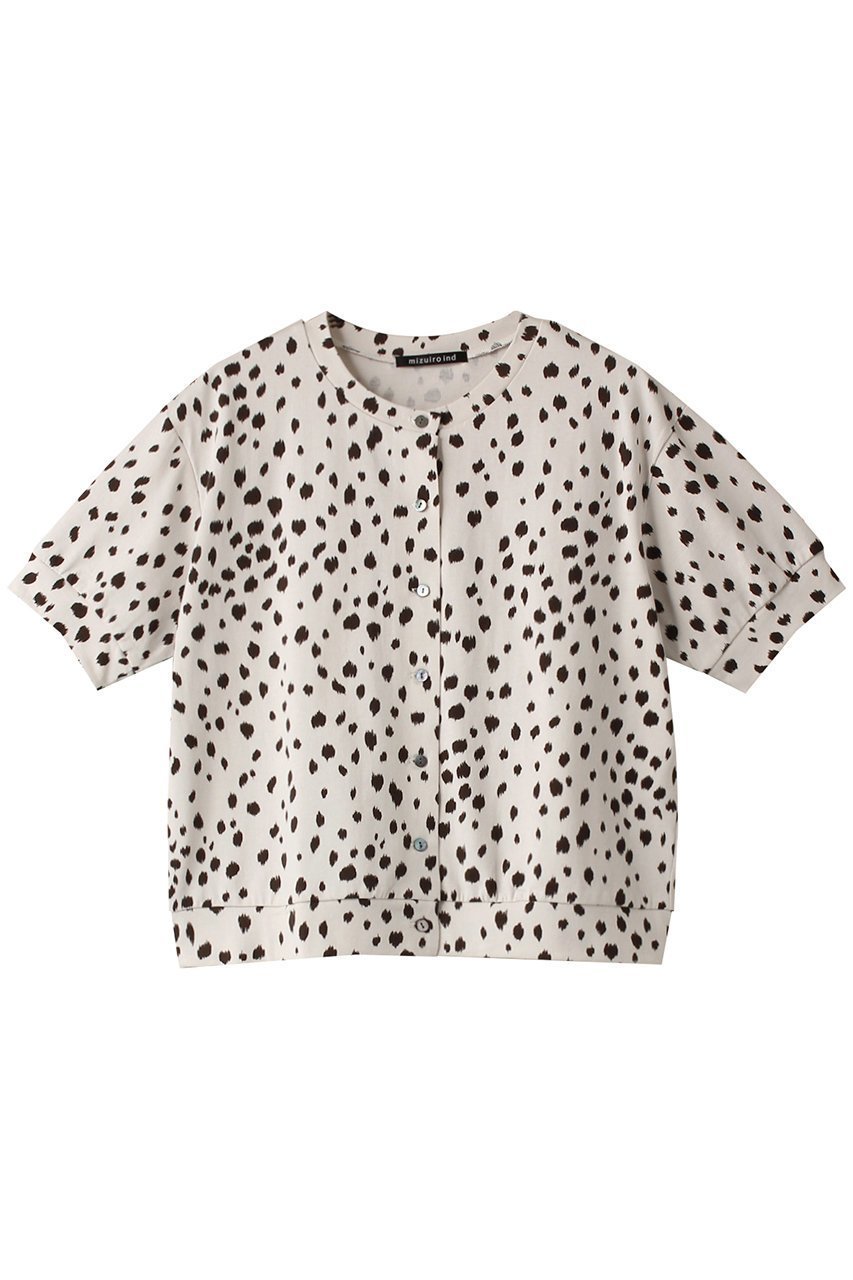 【ミズイロ インド/mizuiro ind】のanimal print short カーディガン インテリア・キッズ・メンズ・レディースファッション・服の通販 founy(ファニー) 　ファッション　Fashion　レディースファッション　Fashion for Women　トップス・カットソー　Cut & Sew Tops　ニット　Knit Tops & Sweaters　カーディガン・羽織り　Layered Style Cardigans　おすすめ　Recommended / Our Picks　アニマル　Animal Print　カーディガン　Cardigan, Knitwear　ショート　Short, Short Length　トレンド　Trend, Trending Now　ドット　Polka Dot, Dot Pattern　バランス　Balance, Style Balance　フェミニン　Feminine, Girly　beige|ID: prp329100004608570 ipo3291000000032943494