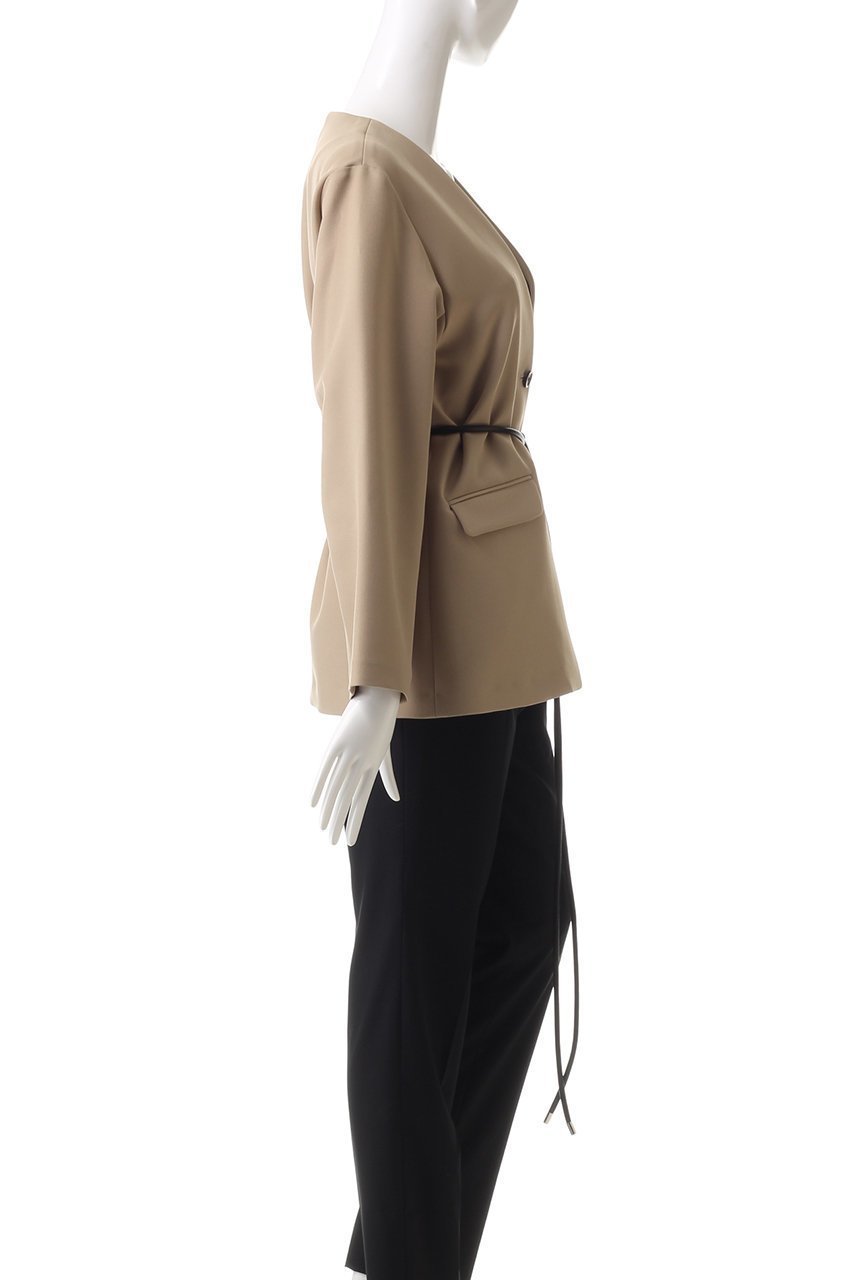 【ミディウミソリッド/MIDIUMISOLID】のno collar JK with belt ジャケット 人気、トレンドファッション・服の通販 founy(ファニー) 　ファッション　Fashion　レディースファッション　Fashion for Women　アウター　Coat / Outerwear Collection　レディースジャケット・軽アウター　Jackets　シンプル　Simple, Minimal　ジャケット　Jacket, Outerwear　other-3|ID: prp329100004608571 ipo3291000000034969942