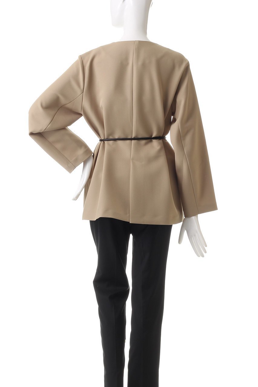 【ミディウミソリッド/MIDIUMISOLID】のno collar JK with belt ジャケット 人気、トレンドファッション・服の通販 founy(ファニー) 　ファッション　Fashion　レディースファッション　Fashion for Women　アウター　Coat / Outerwear Collection　レディースジャケット・軽アウター　Jackets　シンプル　Simple, Minimal　ジャケット　Jacket, Outerwear　other-4|ID: prp329100004608571 ipo3291000000034969943