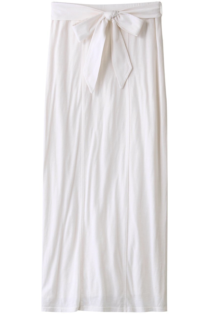 【スリー ドッツ/three dots】のTravel line skirt/スカート インテリア・キッズ・メンズ・レディースファッション・服の通販 founy(ファニー) 　ファッション　Fashion　レディースファッション　Fashion for Women　スカート　Skirts　ロングスカート　Long Skirts / Maxi & Midi Skirts　旅行　Travel　シンプル　Simple, Minimal　リボン　Ribbon, Bow　ロング　Long, Long-Length　エレガント 上品　Elegant　ホワイト|ID: prp329100004608573 ipo3291000000032943586