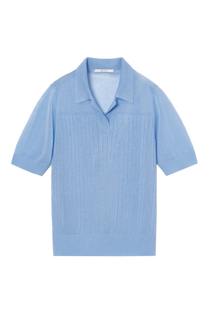 【アナイ/ANAYI】のシアーヤーンスキッパープルオーバー インテリア・キッズ・メンズ・レディースファッション・服の通販 founy(ファニー) https://founy.com/ ファッション Fashion レディースファッション Fashion for Women トップス・カットソー Cut & Sew Tops ニット Knit Tops & Sweaters カジュアルプルオーバー・ニットトップス Pullovers & Knit Tops / Casual Pullovers イタリア Italy シアー Sheer, See-Through スキッパー Skipper, Open Collar ポロシャツ Polo Shirt, Collared Tee ヨーク Yoke, Yoke Design ワイドリブ Wide Rib, Wide Ribbed Knit エレガント 上品 Elegant |ID: prp329100004608574 ipo3291000000032943607
