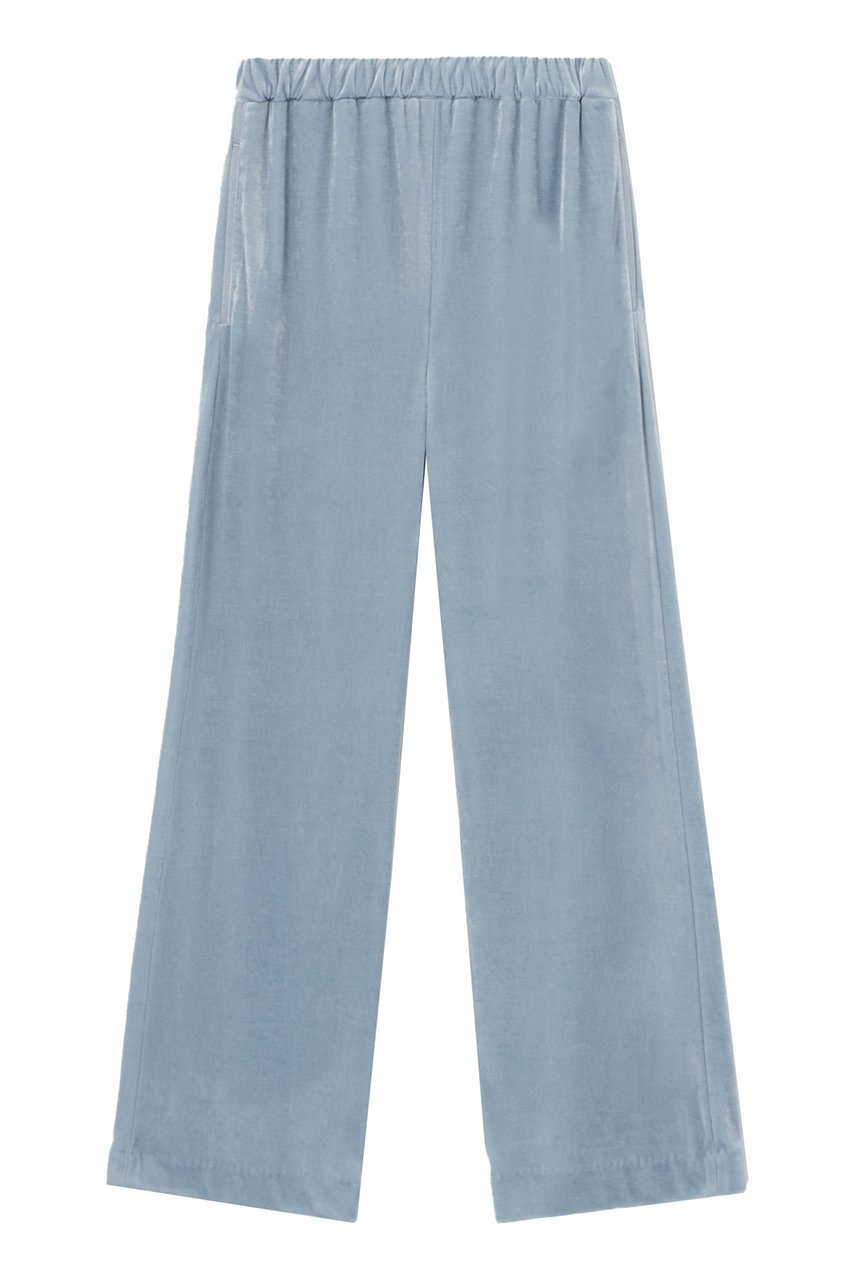 【アナイ/ANAYI】のトリアセベロアストレートパンツ インテリア・キッズ・メンズ・レディースファッション・服の通販 founy(ファニー) 　ファッション　Fashion　レディースファッション　Fashion for Women　パンツ　Pants & Trousers　おすすめ　Recommended / Our Picks　グログラン　Grosgrain, Grosgrain Ribbon　ベロア　Velour, Soft Velvet　ポケット　Pocket, Pocket Detail　リラックス　Relax, Relaxed Fit　ブルー|ID: prp329100004608576 ipo3291000000035950117