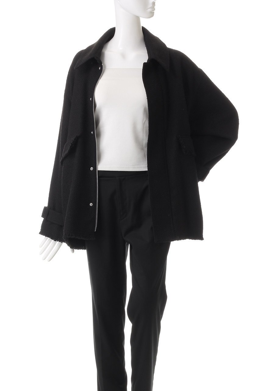 【マノフ/MANOF】のTWEED MIDI COAT コート/ブルゾン 人気、トレンドファッション・服の通販 founy(ファニー) 　ファッション　Fashion　レディースファッション　Fashion for Women　アウター　Coat / Outerwear Collection　コート・ロングコート・ピーコート　Long Coats, Peacoats & More　ブルゾンジャケット・スポーティアウター　Blouson Jackets　おすすめ　Recommended / Our Picks　ショート　Short, Short Length　バランス　Balance, Style Balance　フリンジ　Fringe, Tassel　ブルゾン　Blouson, Bomber Jacket　other-8|ID: prp329100004608582 ipo3291000000032943813
