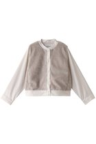 【ミディウミソリッド/MIDIUMISOLID】のboa switching blouson ブルゾン 人気、トレンドファッション・服の通販 founy(ファニー) ファッション Fashion レディースファッション Fashion for Women アウター Coat / Outerwear Collection レディースジャケット・軽アウター Jackets ブルゾンジャケット・スポーティアウター Blouson Jackets インナー Innerwear カーディガン Cardigan, Knitwear ジャケット Jacket, Outerwear ドッキング Docking, Mixed Material ブルゾン Blouson, Bomber Jacket ベスト Vest, Waistcoat 冬 Winter / This Winter 秋 Autumn thumbnail gray|ID: prp329100004608583 ipo3291000000034969948