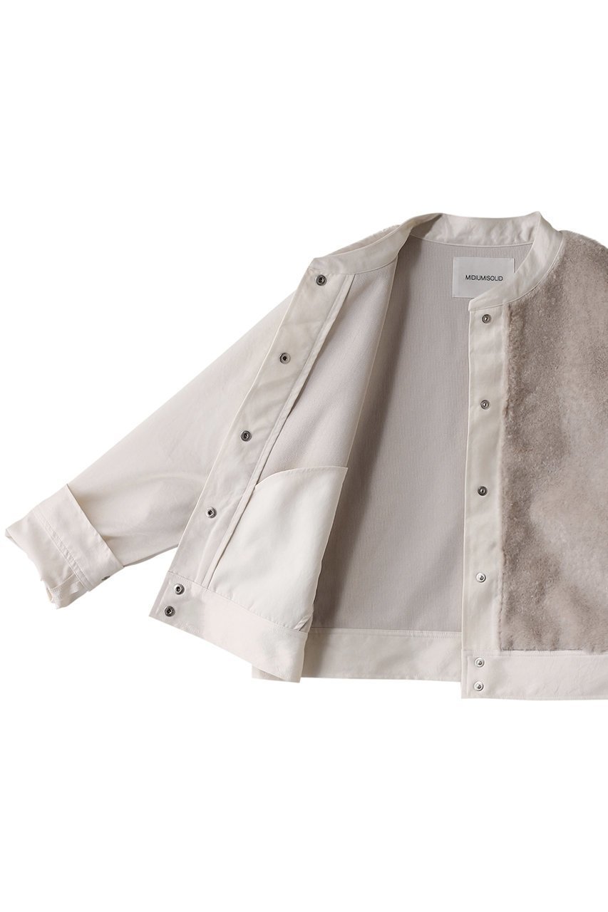 【ミディウミソリッド/MIDIUMISOLID】のboa switching blouson ブルゾン 人気、トレンドファッション・服の通販 founy(ファニー) 　ファッション　Fashion　レディースファッション　Fashion for Women　アウター　Coat / Outerwear Collection　レディースジャケット・軽アウター　Jackets　ブルゾンジャケット・スポーティアウター　Blouson Jackets　インナー　Innerwear　カーディガン　Cardigan, Knitwear　ジャケット　Jacket, Outerwear　ドッキング　Docking, Mixed Material　ブルゾン　Blouson, Bomber Jacket　ベスト　Vest, Waistcoat　冬　Winter / This Winter　秋　Autumn　other-6|ID: prp329100004608583 ipo3291000000034969954