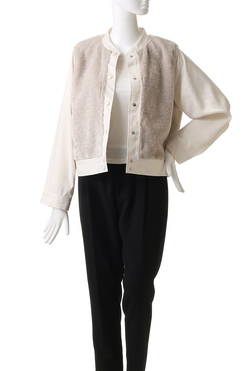 【ミディウミソリッド/MIDIUMISOLID】のboa switching blouson ブルゾン 人気、トレンドファッション・服の通販 founy(ファニー) 　ファッション　Fashion　レディースファッション　Fashion for Women　アウター　Coat / Outerwear Collection　レディースジャケット・軽アウター　Jackets　ブルゾンジャケット・スポーティアウター　Blouson Jackets　インナー　Innerwear　カーディガン　Cardigan, Knitwear　ジャケット　Jacket, Outerwear　ドッキング　Docking, Mixed Material　ブルゾン　Blouson, Bomber Jacket　ベスト　Vest, Waistcoat　冬　Winter / This Winter　秋　Autumn　other-7|ID: prp329100004608583 ipo3291000000034969955