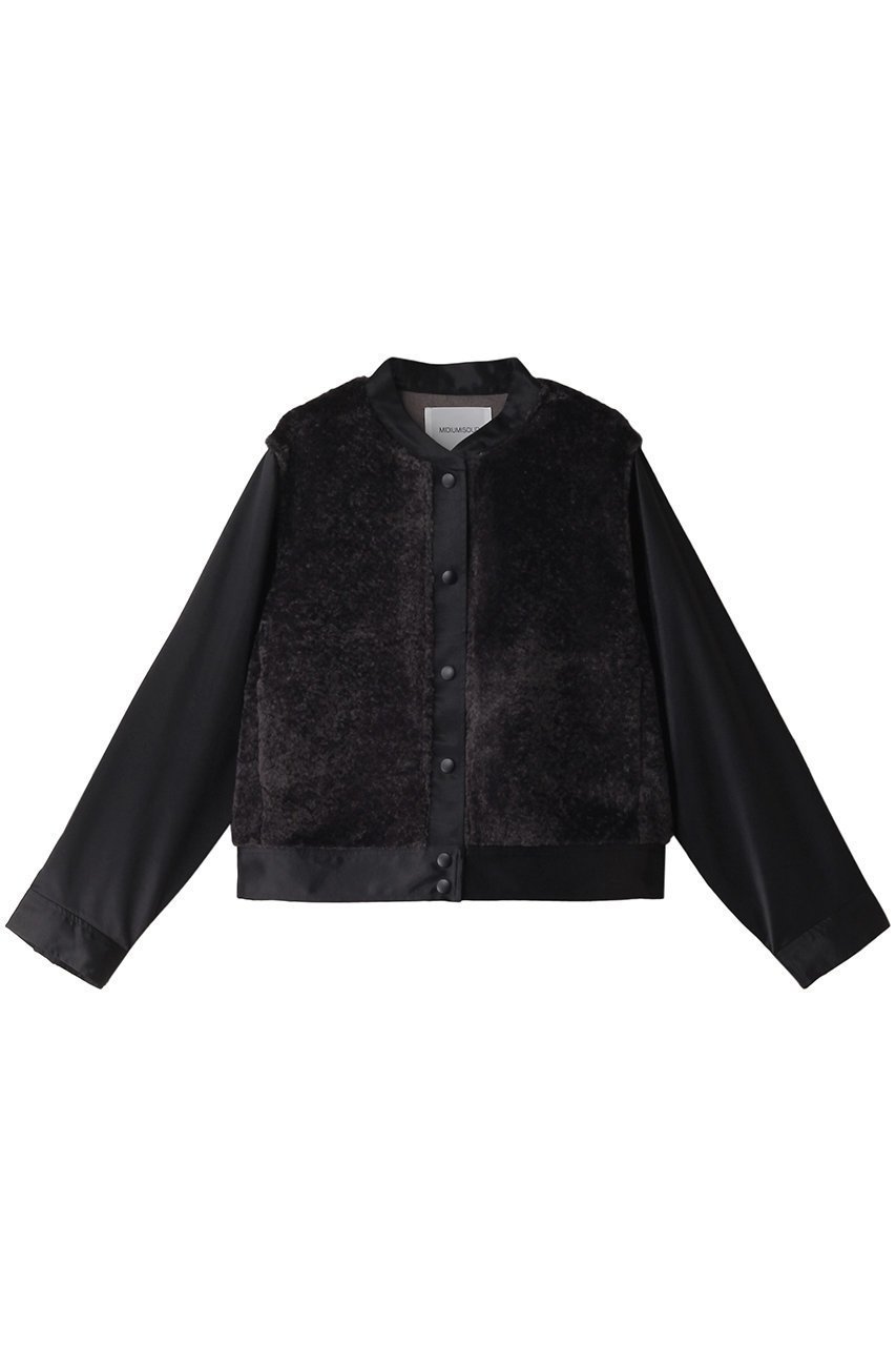 【ミディウミソリッド/MIDIUMISOLID】のboa switching blouson ブルゾン インテリア・キッズ・メンズ・レディースファッション・服の通販 founy(ファニー) 　ファッション　Fashion　レディースファッション　Fashion for Women　アウター　Coat / Outerwear Collection　レディースジャケット・軽アウター　Jackets　ブルゾンジャケット・スポーティアウター　Blouson Jackets　インナー　Innerwear　カーディガン　Cardigan, Knitwear　ジャケット　Jacket, Outerwear　ドッキング　Docking, Mixed Material　ブルゾン　Blouson, Bomber Jacket　ベスト　Vest, Waistcoat　冬　Winter / This Winter　秋　Autumn　c.gray|ID: prp329100004608583 ipo3291000000035696447