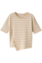 【アナイ/ANAYI】のイレヘムボーダープルオーバー 人気、トレンドファッション・服の通販 founy(ファニー) ファッション Fashion レディースファッション Fashion for Women トップス・カットソー Cut & Sew Tops ニット Knit Tops & Sweaters カジュアルプルオーバー・ニットトップス Pullovers & Knit Tops / Casual Pullovers イレギュラー Irregular Design シンプル Simple, Minimal エレガント 上品 Elegant 夏 Summer 春 Spring S/S・春夏 SS, Spring/Summer, Warm Season thumbnail ベージュ|ID: prp329100004608586 ipo3291000000032943859