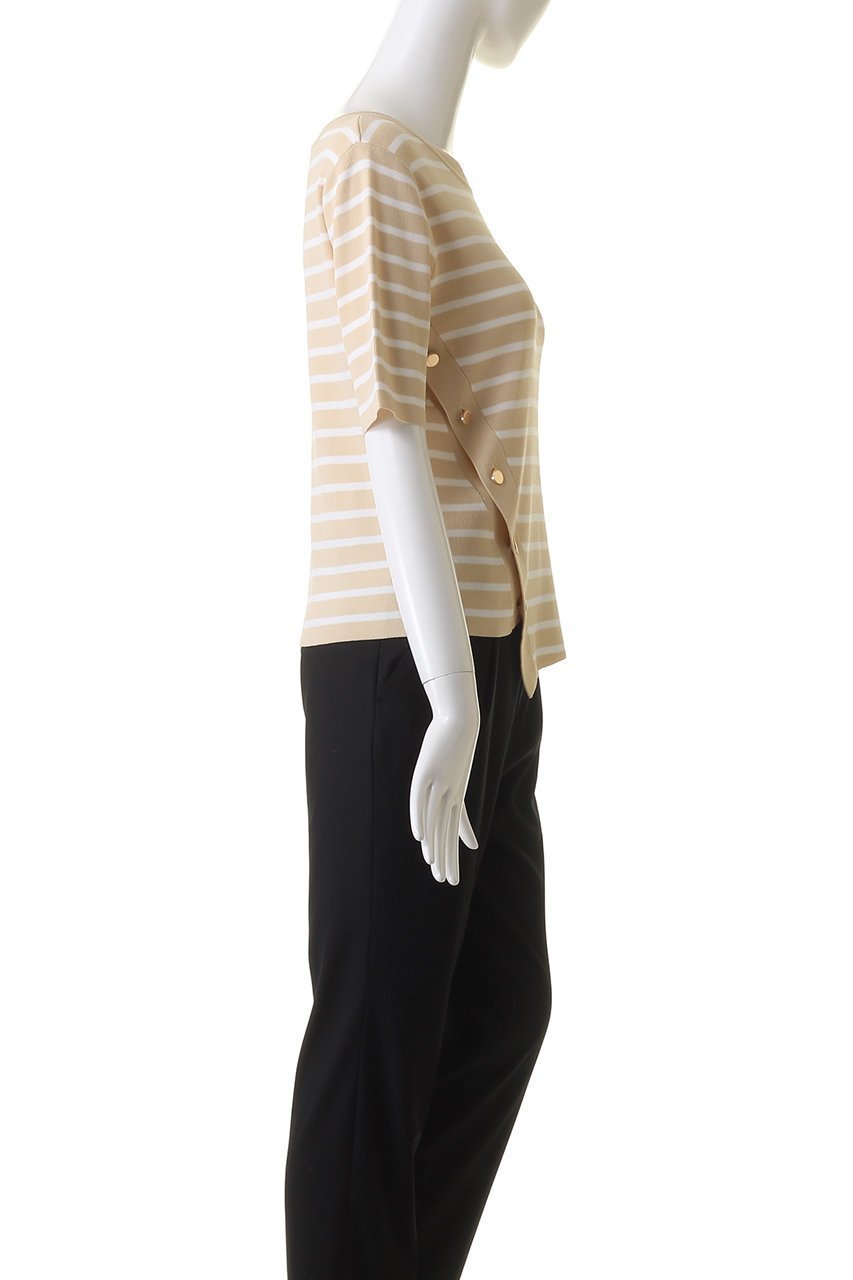 【アナイ/ANAYI】のイレヘムボーダープルオーバー 人気、トレンドファッション・服の通販 founy(ファニー) 　ファッション　Fashion　レディースファッション　Fashion for Women　トップス・カットソー　Cut & Sew Tops　ニット　Knit Tops & Sweaters　カジュアルプルオーバー・ニットトップス　Pullovers & Knit Tops / Casual Pullovers　イレギュラー　Irregular Design　シンプル　Simple, Minimal　エレガント 上品　Elegant　夏　Summer　春　Spring　S/S・春夏　SS, Spring/Summer, Warm Season　other-3|ID: prp329100004608586 ipo3291000000032943870