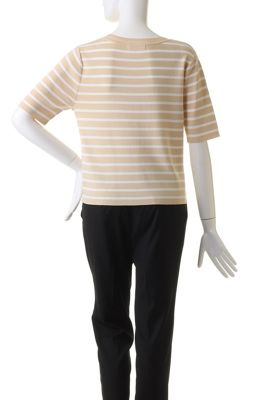 【アナイ/ANAYI】のイレヘムボーダープルオーバー 人気、トレンドファッション・服の通販 founy(ファニー) 　ファッション　Fashion　レディースファッション　Fashion for Women　トップス・カットソー　Cut & Sew Tops　ニット　Knit Tops & Sweaters　カジュアルプルオーバー・ニットトップス　Pullovers & Knit Tops / Casual Pullovers　イレギュラー　Irregular Design　シンプル　Simple, Minimal　エレガント 上品　Elegant　夏　Summer　春　Spring　S/S・春夏　SS, Spring/Summer, Warm Season　other-4|ID: prp329100004608586 ipo3291000000032943875