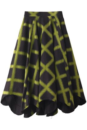 【ランバン オン ブルー/LANVIN en Bleu】のブラッシュドチェックフレアスカート 人気、トレンドファッション・服の通販 founy(ファニー) ファッション Fashion レディースファッション Fashion for Women スカート Skirts Aライン・フレアスカート A-Line & Flared Skirts ロングスカート Long Skirts / Maxi & Midi Skirts イタリア Italy ツイード／ツィード Choker, Choker Necklace ネオン Neon, Neon Color プリント Print, Printed Pattern ロング Long, Long-Length A/W・秋冬 Autumn/Winter |ID:prp329100004608588