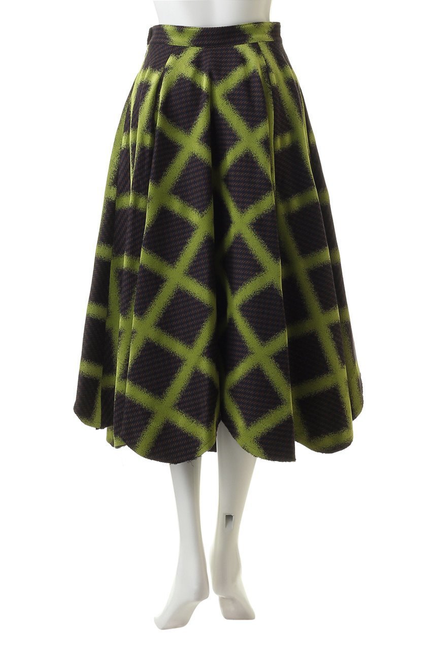 【ランバン オン ブルー/LANVIN en Bleu】のブラッシュドチェックフレアスカート 人気、トレンドファッション・服の通販 founy(ファニー) 　ファッション　Fashion　レディースファッション　Fashion for Women　スカート　Skirts　Aライン・フレアスカート　A-Line & Flared Skirts　ロングスカート　Long Skirts / Maxi & Midi Skirts　イタリア　Italy　ツイード／ツィード　Choker, Choker Necklace　ネオン　Neon, Neon Color　プリント　Print, Printed Pattern　ロング　Long, Long-Length　A/W・秋冬　Autumn/Winter　other-4|ID: prp329100004608588 ipo3291000000032943951