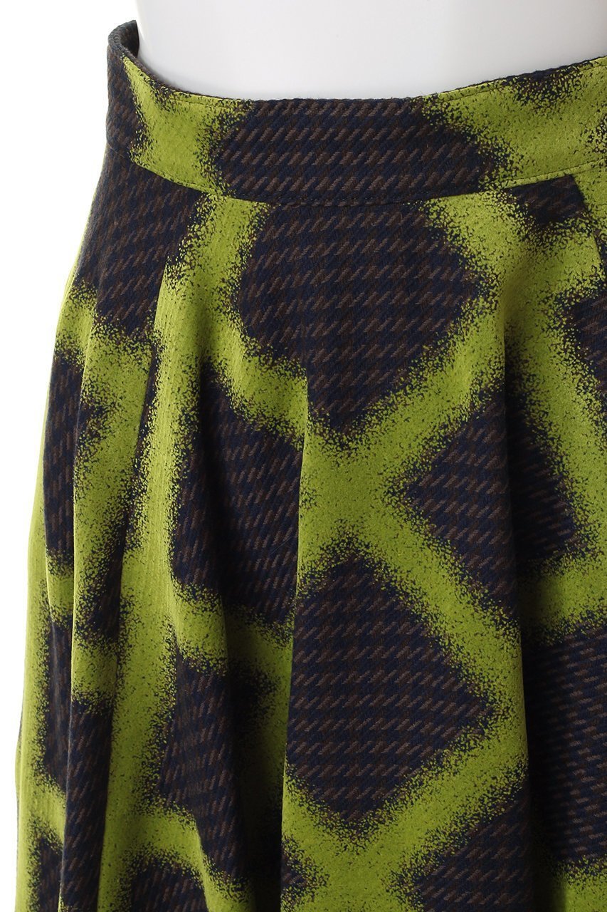 【ランバン オン ブルー/LANVIN en Bleu】のブラッシュドチェックフレアスカート 人気、トレンドファッション・服の通販 founy(ファニー) 　ファッション　Fashion　レディースファッション　Fashion for Women　スカート　Skirts　Aライン・フレアスカート　A-Line & Flared Skirts　ロングスカート　Long Skirts / Maxi & Midi Skirts　イタリア　Italy　ツイード／ツィード　Choker, Choker Necklace　ネオン　Neon, Neon Color　プリント　Print, Printed Pattern　ロング　Long, Long-Length　A/W・秋冬　Autumn/Winter　other-5|ID: prp329100004608588 ipo3291000000032943961