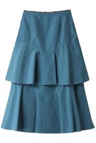 【ランバン オン ブルー/LANVIN en Bleu】のメモリータッサーカーブティアードスカート ブルー|ID: prp329100004608592 ipo3291000000032944109