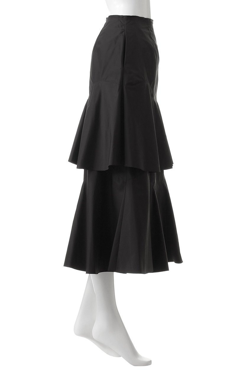 【ランバン オン ブルー/LANVIN en Bleu】のメモリータッサーカーブティアードスカート 人気、トレンドファッション・服の通販 founy(ファニー) 　ファッション　Fashion　レディースファッション　Fashion for Women　スカート　Skirts　ティアードスカート　Tiered Skirts　ロングスカート　Long Skirts / Maxi & Midi Skirts　パーティ　Party, Party Style　ラッフル　Ruffle, Frill　ロング　Long, Long-Length　other-3|ID: prp329100004608592 ipo3291000000032944128