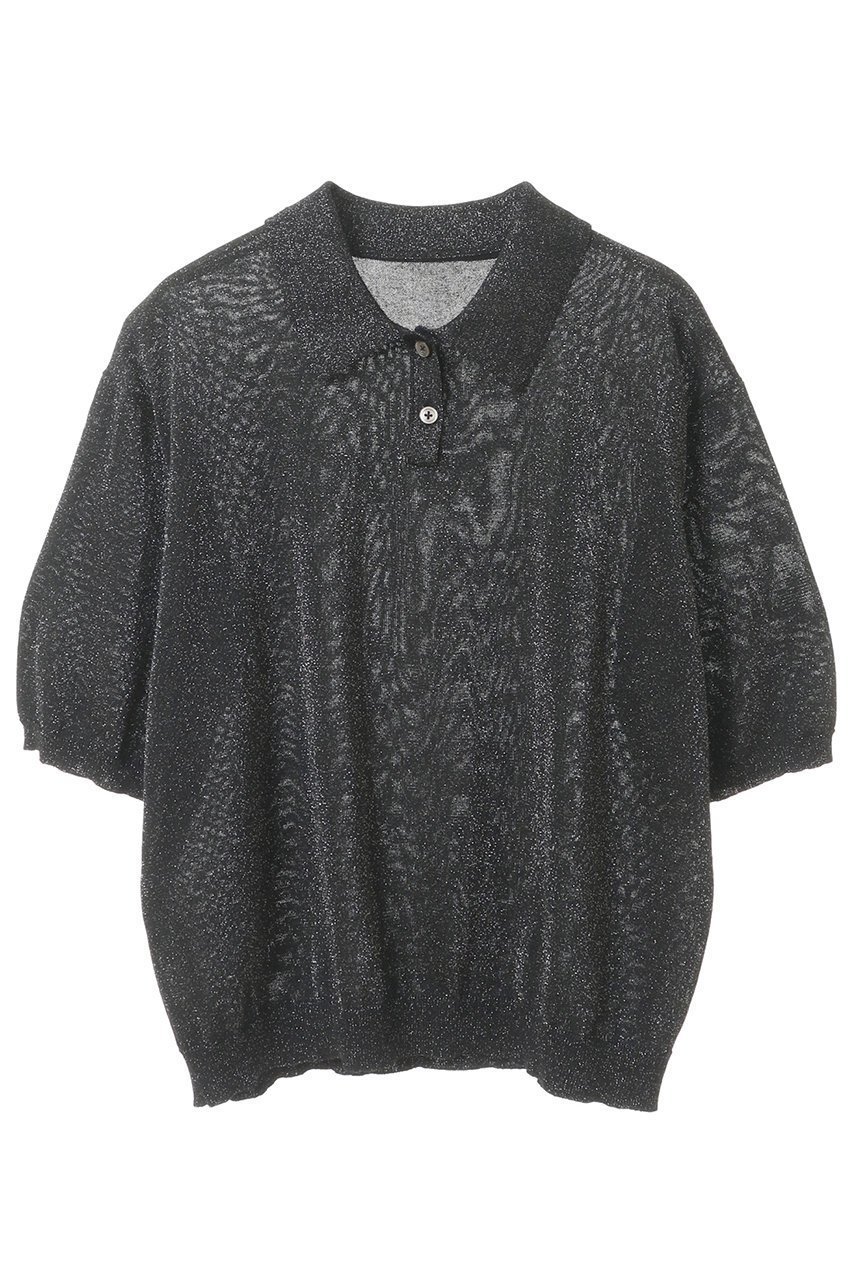 【マルティニーク/martinique】の【l heritage martinique】ラメニットポロシャツ 人気、トレンドファッション・服の通販 founy(ファニー) 　ファッション　Fashion　レディースファッション　Fashion for Women　トップス・カットソー　Cut & Sew Tops　ニット　Knit Tops & Sweaters　シャツ・ブラウス・オフィスカジュアル　Elegant Blouses & Button-Ups　ポロシャツ・きれいめカジュアル　Smart-Casual Polo Tops　カジュアルプルオーバー・ニットトップス　Pullovers & Knit Tops / Casual Pullovers　トレンド　Trend, Trending Now　ポロシャツ　Polo Shirt, Collared Tee　 other-1|ID: prp329100004608597 ipo3291000000032944263