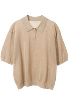 【マルティニーク/martinique】の【l heritage martinique】ラメニットポロシャツ ゴールド|ID: prp329100004608597 ipo3291000000032944274