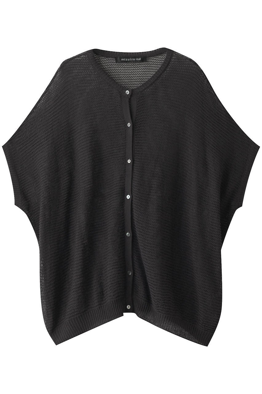 【ミズイロ インド/mizuiro ind】のmesh cocoon wide C/D カーディガン インテリア・キッズ・メンズ・レディースファッション・服の通販 founy(ファニー) 　ファッション　Fashion　レディースファッション　Fashion for Women　トップス・カットソー　Cut & Sew Tops　ニット　Knit Tops & Sweaters　カーディガン・羽織り　Layered Style Cardigans　おすすめ　Recommended / Our Picks　インナー　Innerwear　カーディガン　Cardigan, Knitwear　フロント　Front, Front Design　メッシュ　Mesh, Net Fabric　ワイド　Wide, Wide Fit　羽織　Haori, Light Jacket　c.gray|ID: prp329100004608603 ipo3291000000032944479