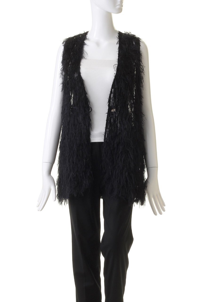 【ルール ロジェット/leur logette】のカットジャカードベスト 人気、トレンドファッション・服の通販 founy(ファニー) 　ファッション　Fashion　レディースファッション　Fashion for Women　アウター　Coat / Outerwear Collection　レディースジャケット・軽アウター　Jackets　ジャカード／ジャガード　Jacquard, Woven Pattern　ジャケット　Jacket, Outerwear　スパンコール　Sequins, Sequin Embellishment　チュール　Tulip, Tulip Motif　フェザー　Feather, Feather Detail　ベスト　Vest, Waistcoat　other-7|ID: prp329100004608606 ipo3291000000032944600