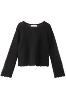 【マリリンムーン/MARILYN MOON】のギマコットンラメニットメッシュトップ 人気、トレンドファッション・服の通販 founy(ファニー) ファッション Fashion レディースファッション Fashion for Women トップス・カットソー Cut & Sew Tops ニット Knit Tops & Sweaters カジュアルプルオーバー・ニットトップス Pullovers & Knit Tops / Casual Pullovers おすすめ Recommended / Our Picks インナー Innerwear クロップド Cropped, Short Length トレンド Trend, Trending Now ハーフ Half, Half-Length バランス Balance, Style Balance マニッシュ Mannish, Boyish メッシュ Mesh, Net Fabric モダン Modern, Contemporary 夏 Summer 長袖 Long Sleeve, Full Sleeve |ID:prp329100004608616