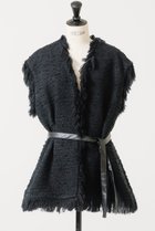 【デザイン ワークス/DESIGN WORKS】の【BEAUVET】ブラックツイードジレ ブラック|ID: prp329100004608618 ipo3291000000032945116
