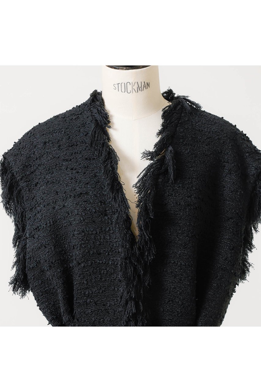 【デザイン ワークス/DESIGN WORKS】の【BEAUVET】ブラックツイードジレ 人気、トレンドファッション・服の通販 founy(ファニー) 　ファッション　Fashion　レディースファッション　Fashion for Women　アウター　Coat / Outerwear Collection　レディースジャケット・軽アウター　Jackets　ジャケット　Jacket, Outerwear　ツイード　Twill, Twill Weave　ベスト　Vest, Waistcoat　other-2|ID: prp329100004608618 ipo3291000000032945122