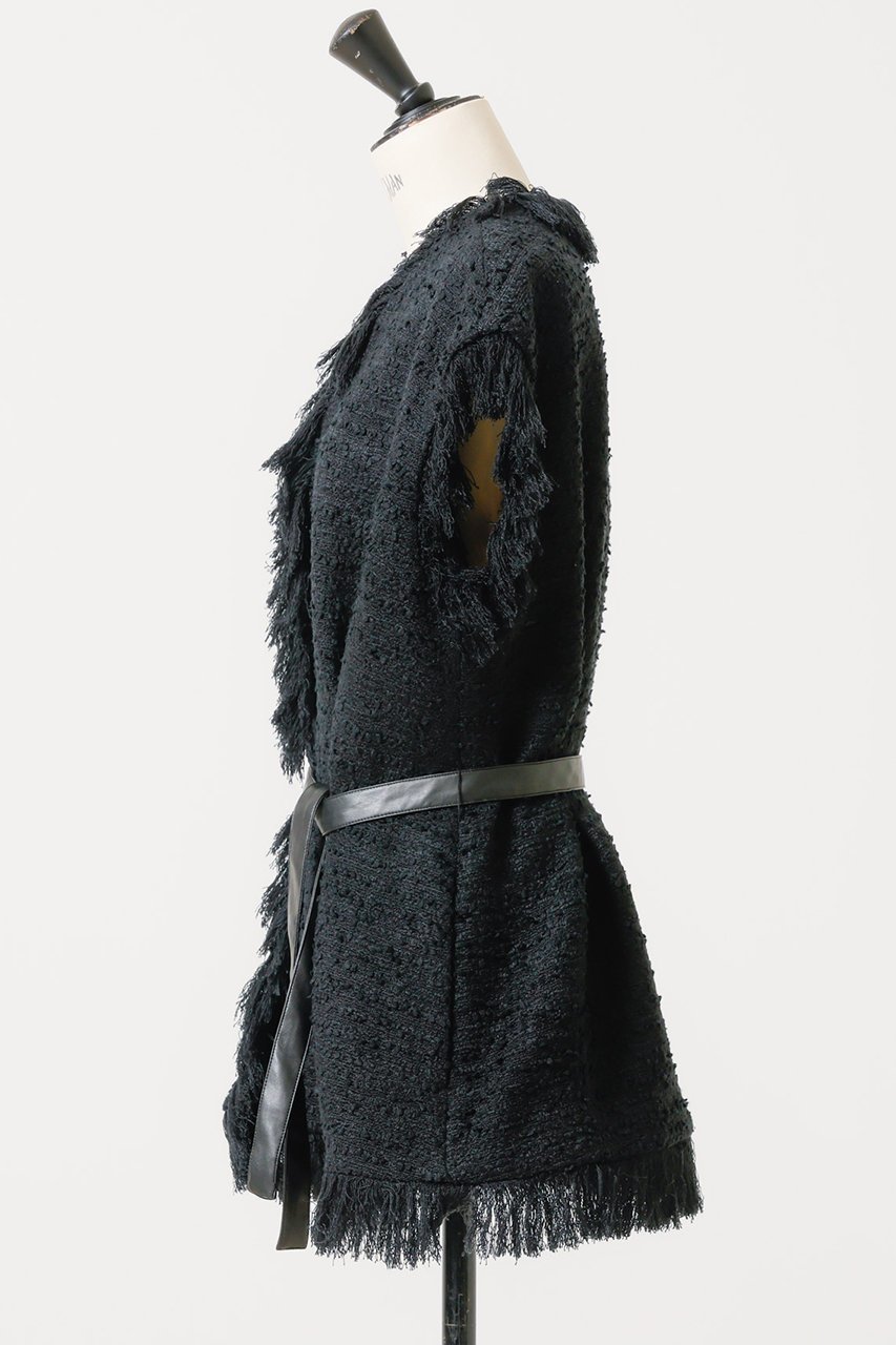 【デザイン ワークス/DESIGN WORKS】の【BEAUVET】ブラックツイードジレ 人気、トレンドファッション・服の通販 founy(ファニー) 　ファッション　Fashion　レディースファッション　Fashion for Women　アウター　Coat / Outerwear Collection　レディースジャケット・軽アウター　Jackets　ジャケット　Jacket, Outerwear　ツイード　Twill, Twill Weave　ベスト　Vest, Waistcoat　other-4|ID: prp329100004608618 ipo3291000000034956706