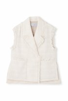 【アドーア/ADORE】のテープヤーンツィードジレ 人気、トレンドファッション・服の通販 founy(ファニー) ファッション Fashion レディースファッション Fashion for Women アウター Coat / Outerwear Collection レディースジャケット・軽アウター Jackets おすすめ Recommended / Our Picks ジャケット Jacket, Outerwear セットアップ Set-Up, Coordinated Outfit ツイード Twill, Twill Weave ベスト Vest, Waistcoat 再入荷 Restock / Back in Stock thumbnail ホワイト|ID: prp329100004608621 ipo3291000000034989115
