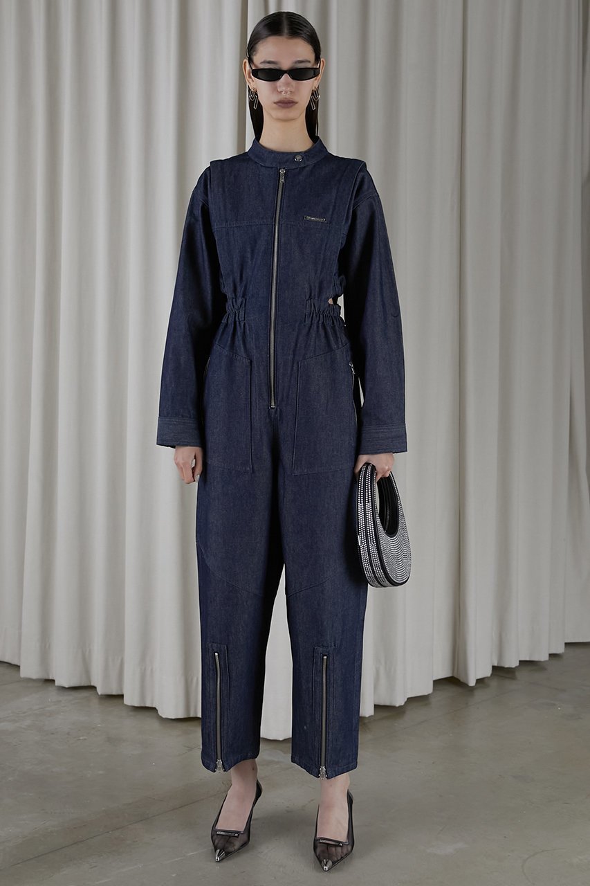 【プランク プロジェクト/PRANK PROJECT】のデニムオールインワン / Denim All In One 人気、トレンドファッション・服の通販 founy(ファニー) ファッション Fashion レディースファッション Fashion for Women パンツ Pants & Trousers インナー Innerwear ヴィンテージ Vintage Style スリット Slit, Slit Detail デニム Denim, Jeans Material ノースリーブ Sleeveless, No-Sleeve other-8|ID: prp329100004608625 ipo3291000000034423099