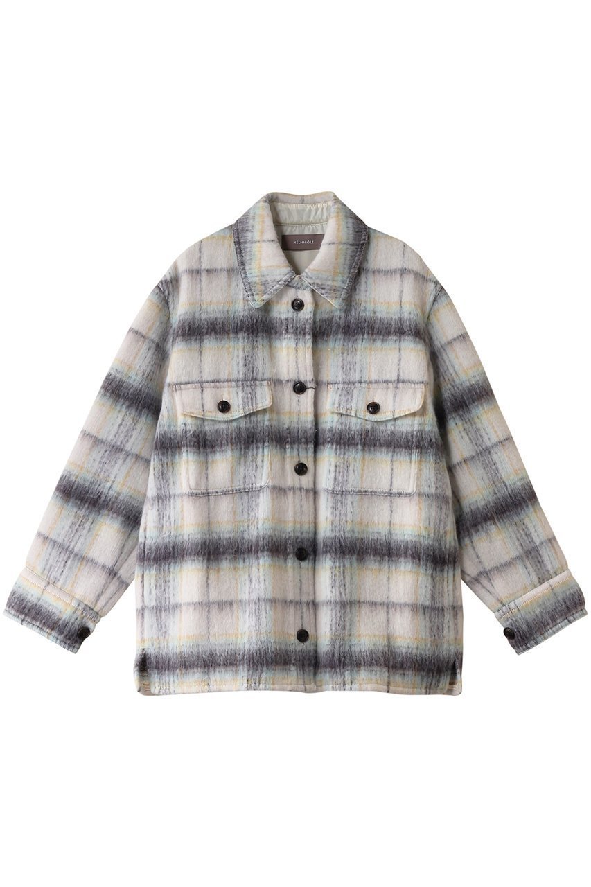 【エリオポール/heliopole】のCPOシャツブルゾン インテリア・キッズ・メンズ・レディースファッション・服の通販 founy(ファニー) 　ファッション　Fashion　レディースファッション　Fashion for Women　アウター　Coat / Outerwear Collection　レディースジャケット・軽アウター　Jackets　ブルゾンジャケット・スポーティアウター　Blouson Jackets　おすすめ　Recommended / Our Picks　ジャケット　Jacket, Outerwear　チェック　Check, Plaid, Tartan　ブルゾン　Blouson, Bomber Jacket　エレガント 上品　Elegant　秋　Autumn　ライトグリーン|ID: prp329100004608627 ipo3291000000035923406