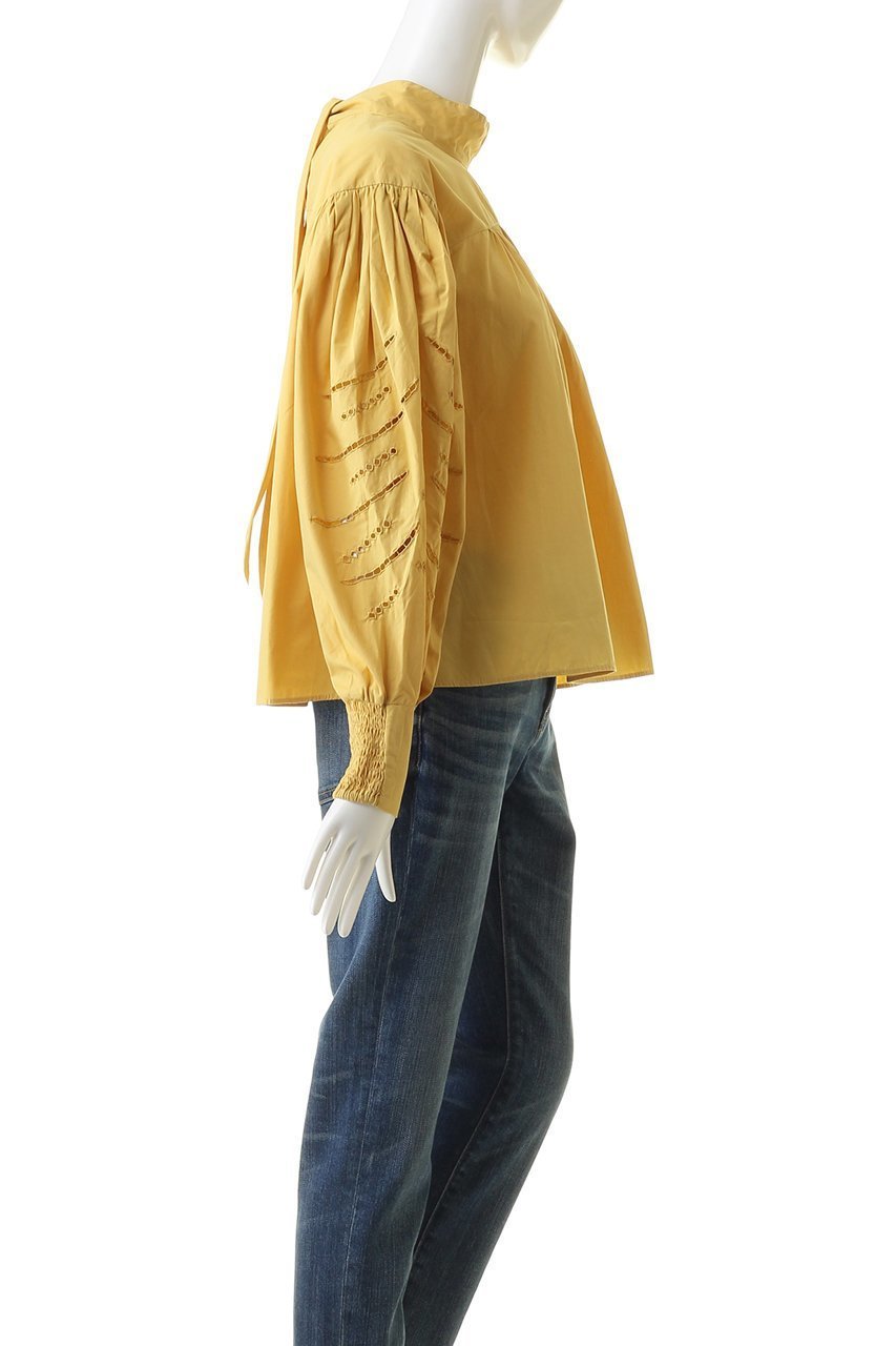 【マリリンムーン/MARILYN MOON】の2way ポプリンコットンカットワークブラウス 人気、トレンドファッション・服の通販 founy(ファニー) 　ファッション　Fashion　レディースファッション　Fashion for Women　トップス・カットソー　Cut & Sew Tops　シャツ・ブラウス・オフィスカジュアル　Elegant Blouses & Button-Ups　スリーブ　Sleeve, Long Sleeve / Short Sleeve　ハンド　Hand, Handmade　バランス　Balance, Style Balance　モダン　Modern, Contemporary　リボン　Ribbon, Bow　ロング　Long, Long-Length　other-3|ID: prp329100004608631 ipo3291000000035690554