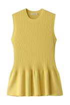 【デザイン ワークス/DESIGN WORKS】のリブペプラムプルオーバー イエロー|ID: prp329100004608632 ipo3291000000032946023
