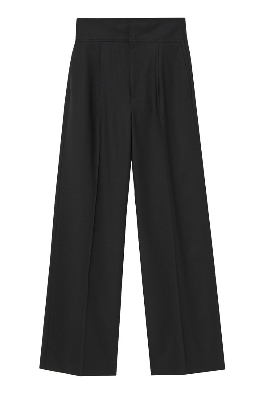 【アナイ/ANAYI】のウールトロピカルタックワイドパンツ インテリア・キッズ・メンズ・レディースファッション・服の通販 founy(ファニー) 　ファッション　Fashion　レディースファッション　Fashion for Women　パンツ　Pants & Trousers　おすすめ　Recommended / Our Picks　オータム　Autumn Fashion　ジャケット　Jacket, Outerwear　セットアップ　Set-Up, Coordinated Outfit　ボトム　Bottoms, Lower Wear　マニッシュ　Mannish, Boyish　ワイド　Wide, Wide Fit　エレガント 上品　Elegant　再入荷　Restock / Back in Stock　ブラック|ID: prp329100004608636 ipo3291000000035054936