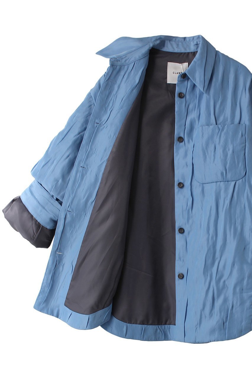 【クラネ/CLANE】のPADDED CRUMPLY SHIRT JACKET ジャケット 人気、トレンドファッション・服の通販 founy(ファニー) 　ファッション　Fashion　レディースファッション　Fashion for Women　アウター　Coat / Outerwear Collection　レディースジャケット・軽アウター　Jackets　ジャケット　Jacket, Outerwear　半袖　Short Sleeve, Half Sleeve　other-6|ID: prp329100004608639 ipo3291000000032946270