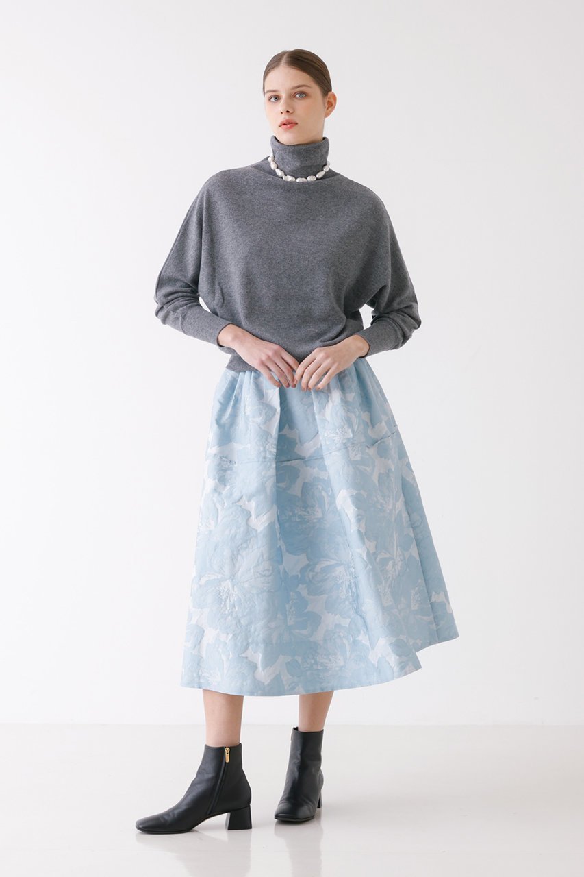 【デザイン ワークス/DESIGN WORKS】のボトルネックプルオーバー 人気、トレンドファッション・服の通販 founy(ファニー) 　ファッション　Fashion　レディースファッション　Fashion for Women　トップス・カットソー　Cut & Sew Tops　ニット　Knit Tops & Sweaters　カジュアルプルオーバー・ニットトップス　Pullovers & Knit Tops / Casual Pullovers　なめらか　Smooth, Silky Texture　ボトルネック　Bottle Neck, Mock Neck　A/W・秋冬　Autumn/Winter　other-6|ID: prp329100004608641 ipo3291000000032946329