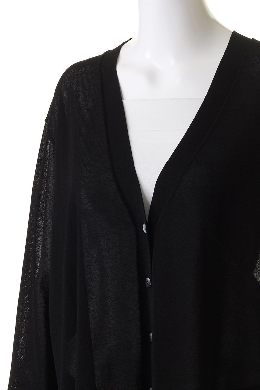 【ミズイロ インド/mizuiro ind】のhigh gauge V neck C/D カーディガン 人気、トレンドファッション・服の通販 founy(ファニー) 　ファッション　Fashion　レディースファッション　Fashion for Women　トップス・カットソー　Cut & Sew Tops　ニット　Knit Tops & Sweaters　カーディガン・羽織り　Layered Style Cardigans　カーディガン　Cardigan, Knitwear　シアー　Sheer, See-Through　シンプル　Simple, Minimal　夏　Summer　春　Spring　S/S・春夏　SS, Spring/Summer, Warm Season　other-5|ID: prp329100004608643 ipo3291000000032946352